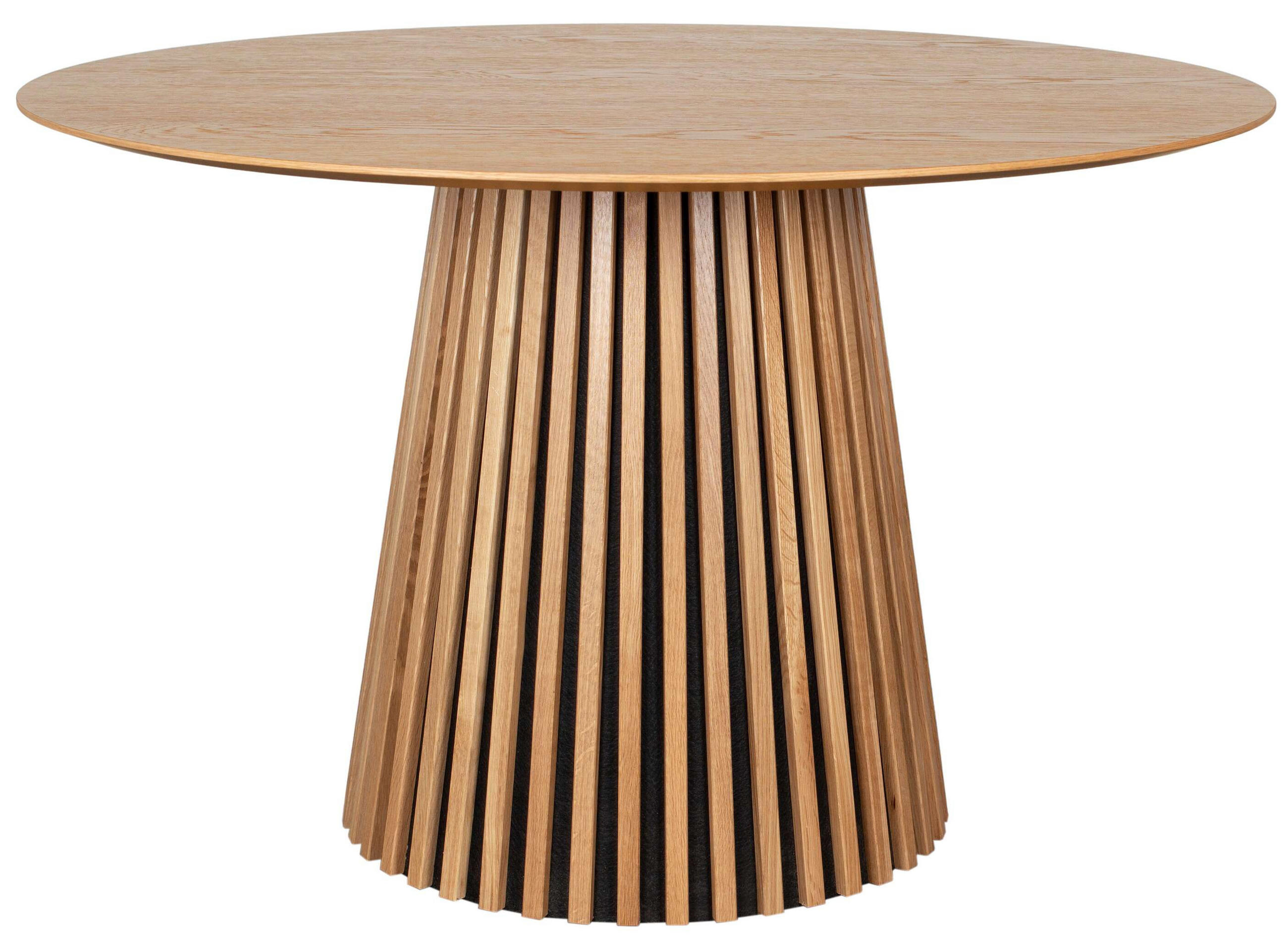 ESSTISCH Oria FSC®-zertifiziert - Braun/Naturfarben, Eichenholz/Metall (120/120/76cm) - Mr. Deko