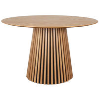 ESSTISCH Oria FSC®-zertifiziert - Braun/Naturfarben, Eichenholz/Metall (120/120/76cm) - Mr. Deko