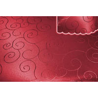 TISCHDECKE 110/140 cm Ornamente Bordeaux - Bordeaux, Textil (110/140cm) - TiborTex