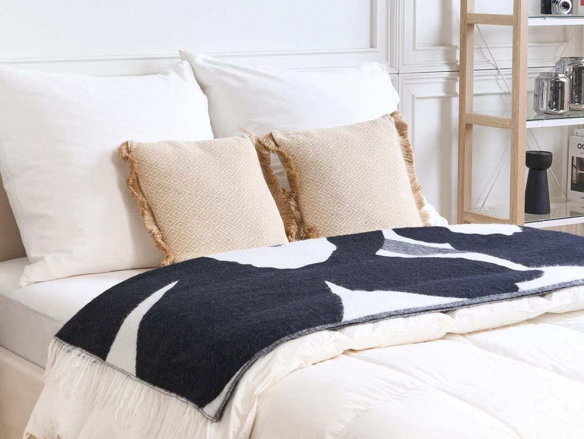 DEKOKISSEN 2er-Set Sandbeige 45/45 cm Lonar - Beige, Textil (45/45cm) - Beliani