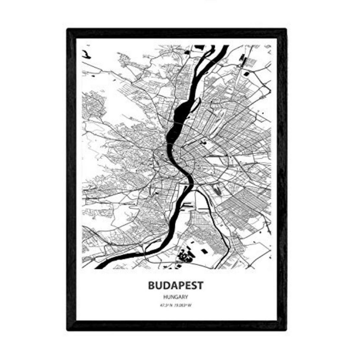 POSTER Budapest - Ungarn A3 Rahmenlos - Klar, Papier (29.7/5/42cm) - Nacnic
