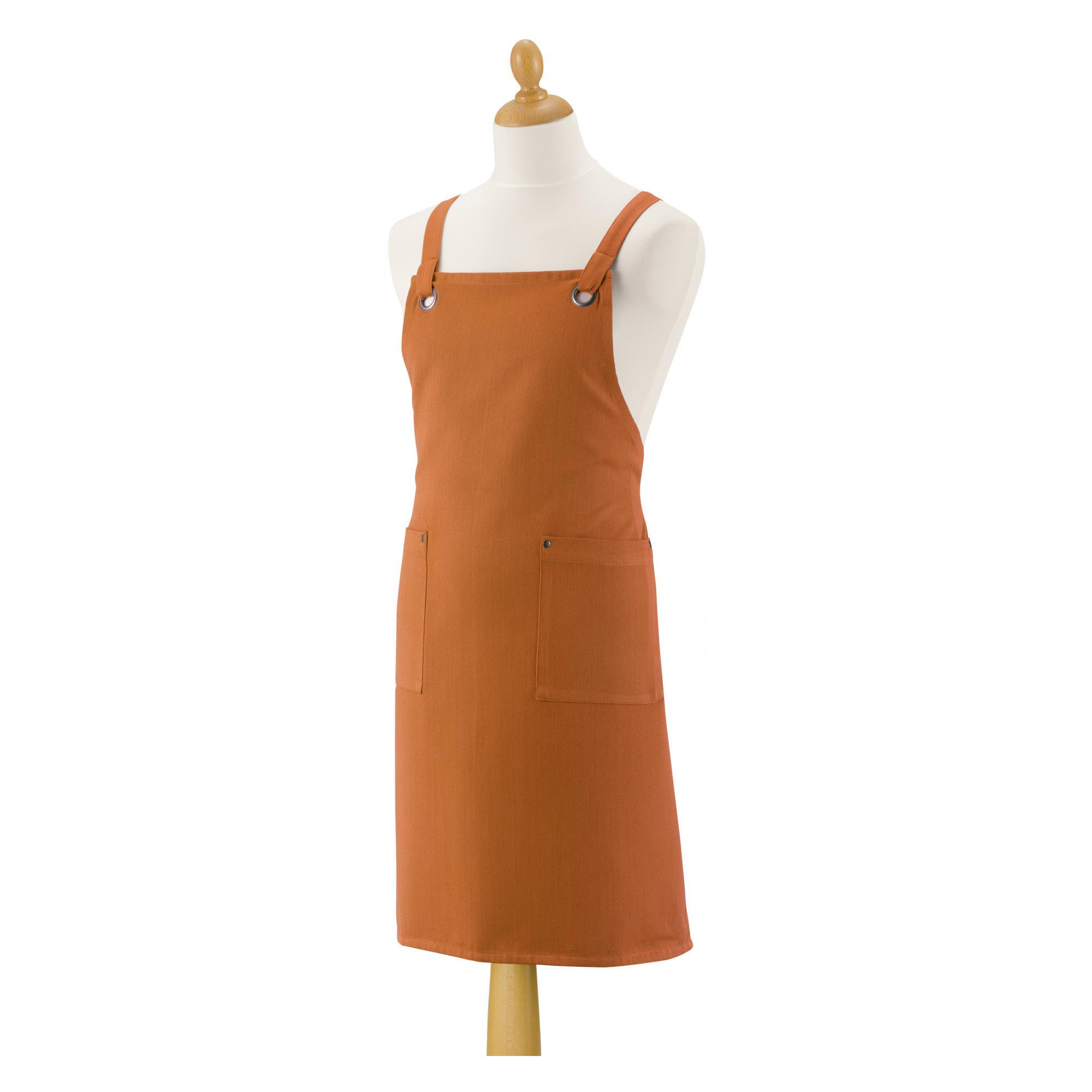 KÜCHENSCHÜRZE MIT TASCHEN Artisan zimt 72 x 85 cm - Braun, Textil (72/85cm) - Winkler