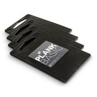 SCHNEIDEBRETT er Basic - 25 x 15 cm - Schwarz - 4 Stück - Schwarz, Kunststoff (15/25cm)