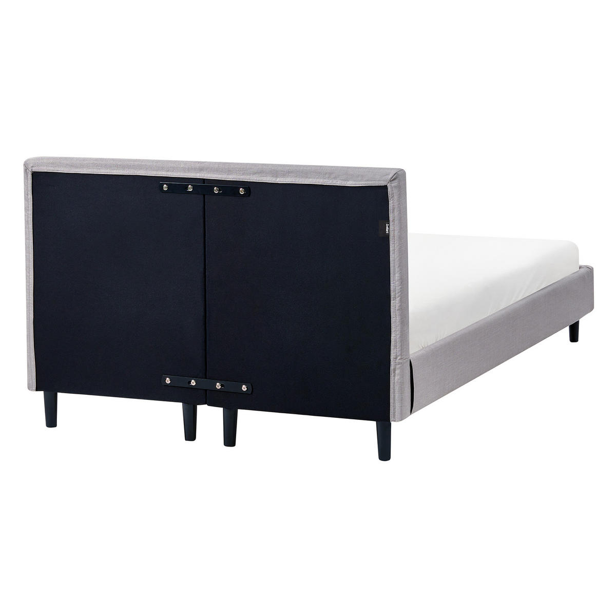 BETT mit Lattenrost 120/200 cm Grau Fitou - Braun/Grau, Textil (120/200cm) - Beliani