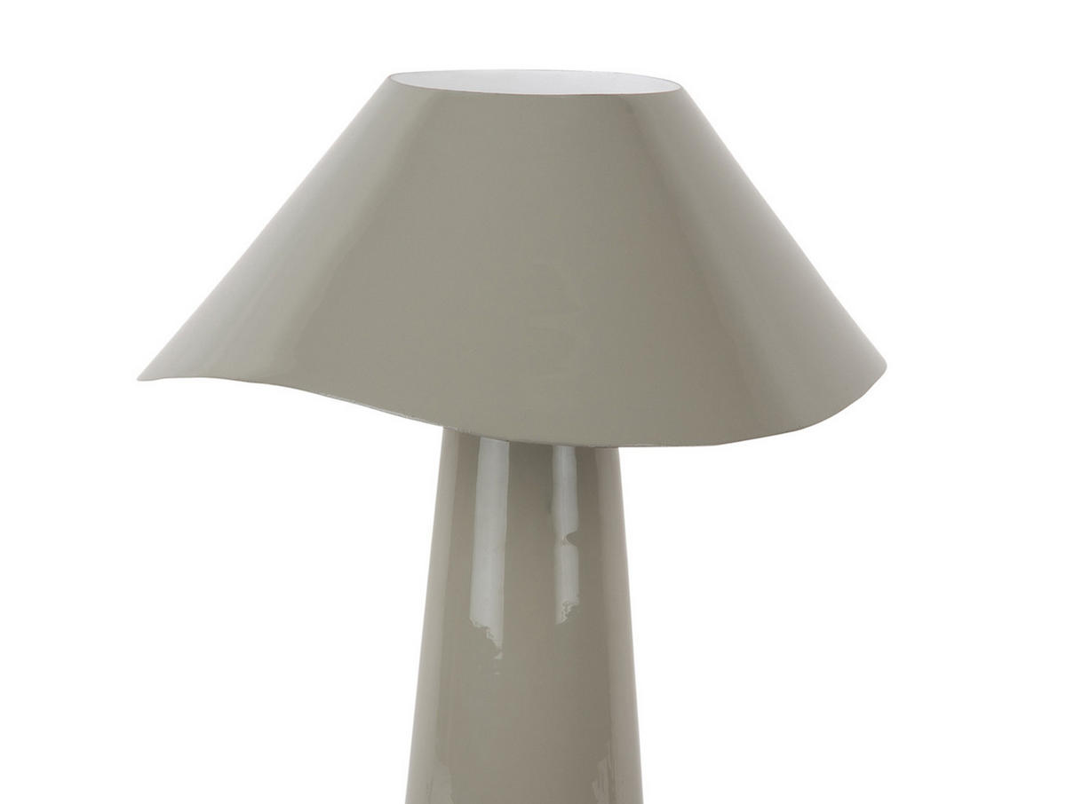 TISCHLAMPE Ameno 28/28/33 cm - Grau, Metall (28/28/33cm) - Leitmotiv