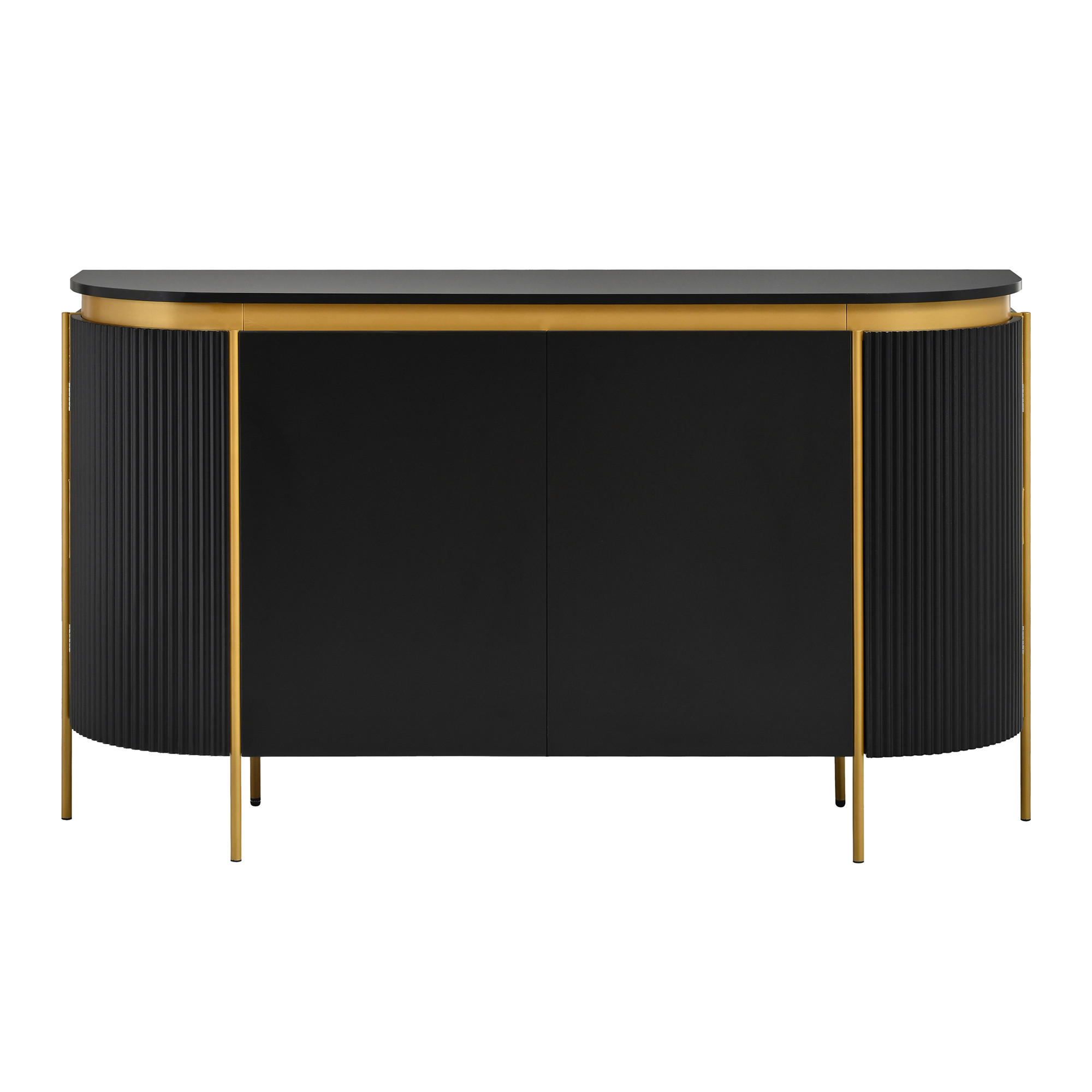 Urban Meuble Sideboard Schwarz 140x80x38 cm