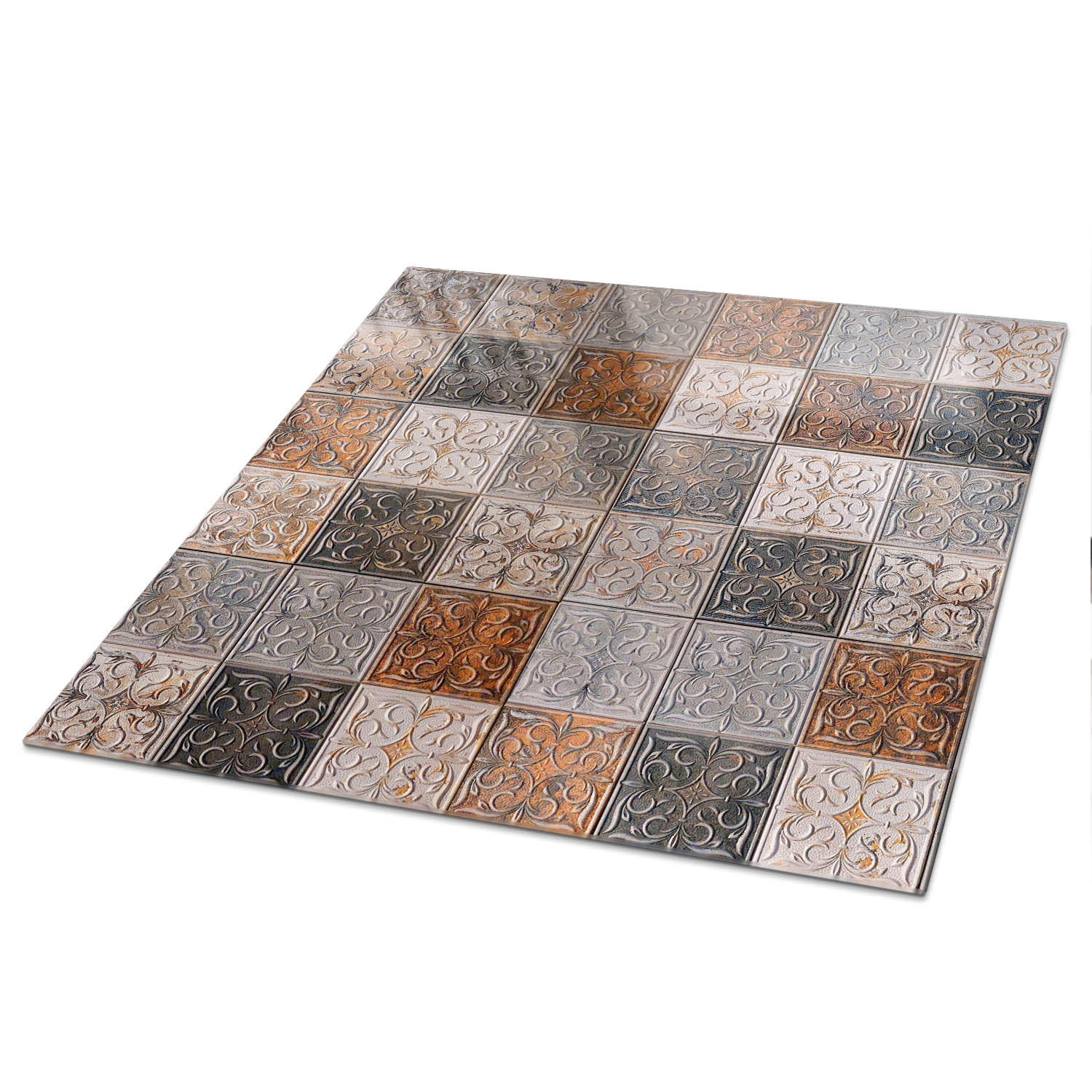 Wallfluent Tischplatte Grau 50x0.4x50 cm