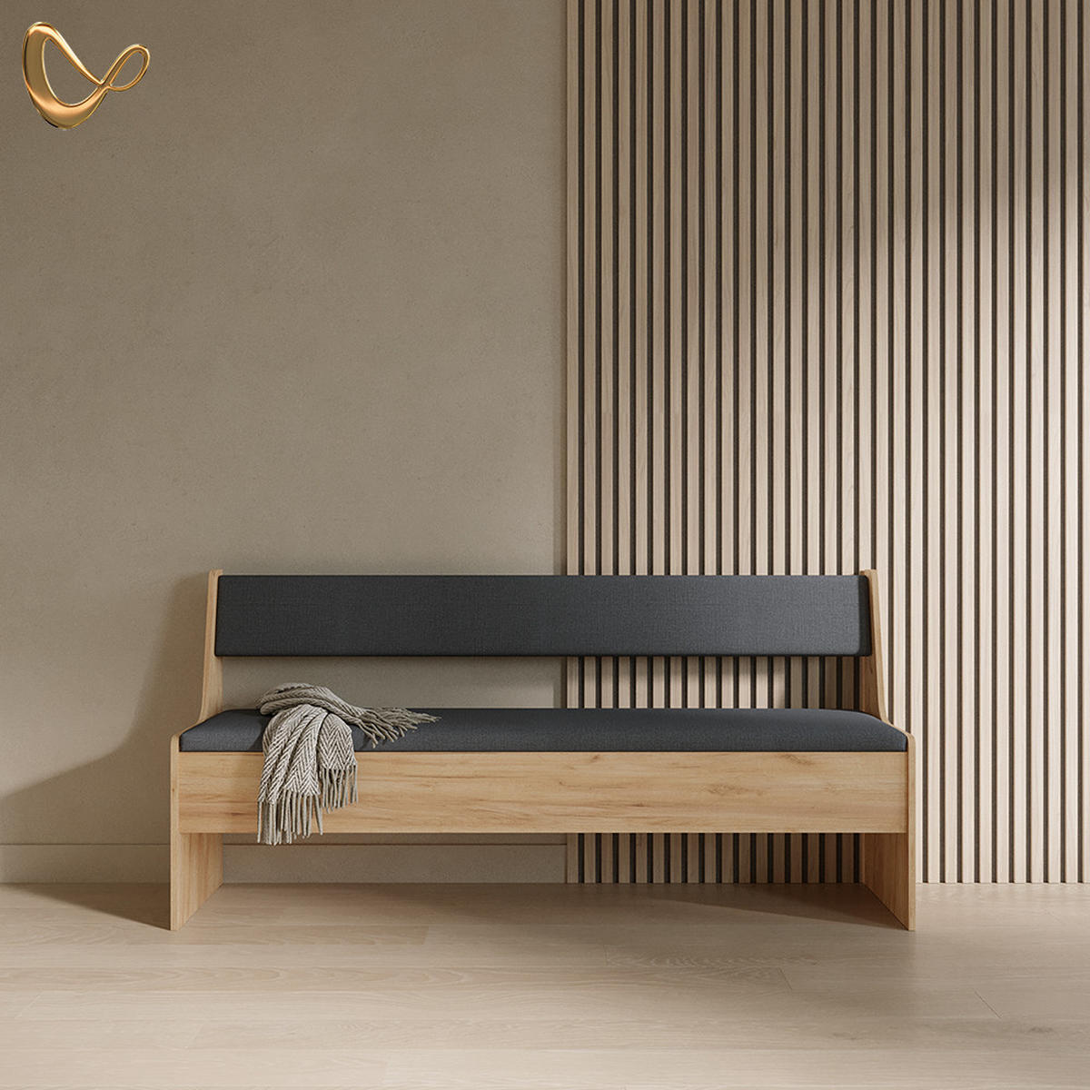 ESSZIMMER-ECKBANK Tiberio Sandeiche 41.5 x 166.6 cm - Sonoma Eiche, Holzwerkstoff (41.5/166.6cm) - Livinity®