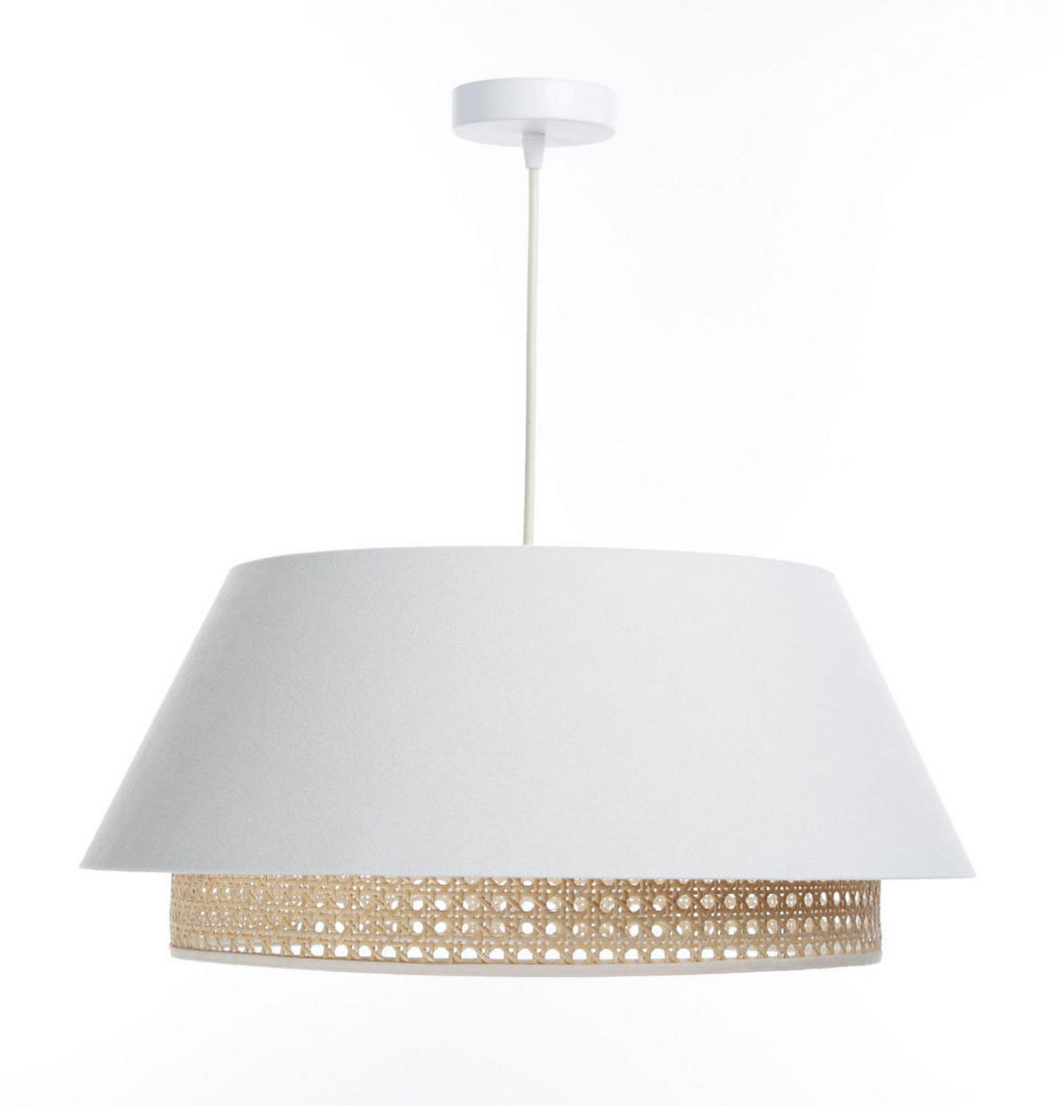 HÄNGELEUCHTE Weiß 50/23 cm - Weiß, Kunststoff (50/1.3/23cm) - ONZENO