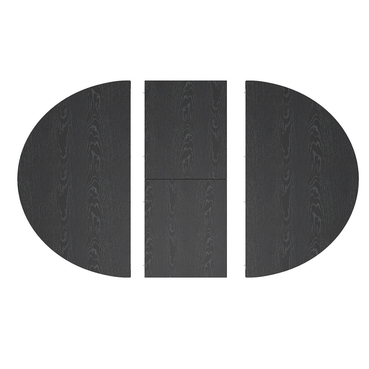 ESSTISCH ausziehbar 110-150/110/76 cm mit Stauraum DE-39628 Schwarz - Schwarz, Holzwerkstoff (110/110/76cm) - ComfortXL