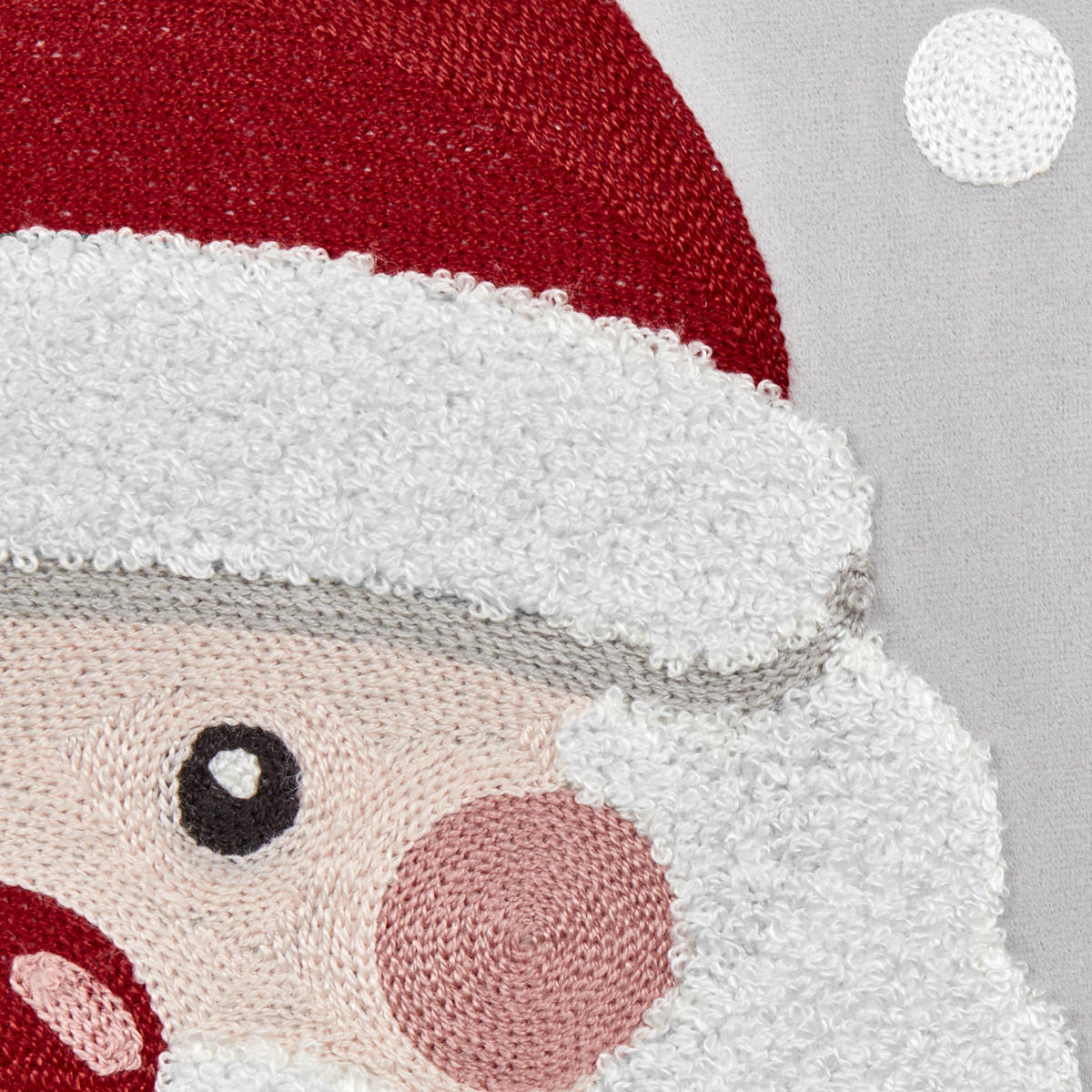 DEKOKISSEN 2er-Set Grau 45/45 cm Sweetener - Rot/Weiß, Textil (45/45cm) - Beliani