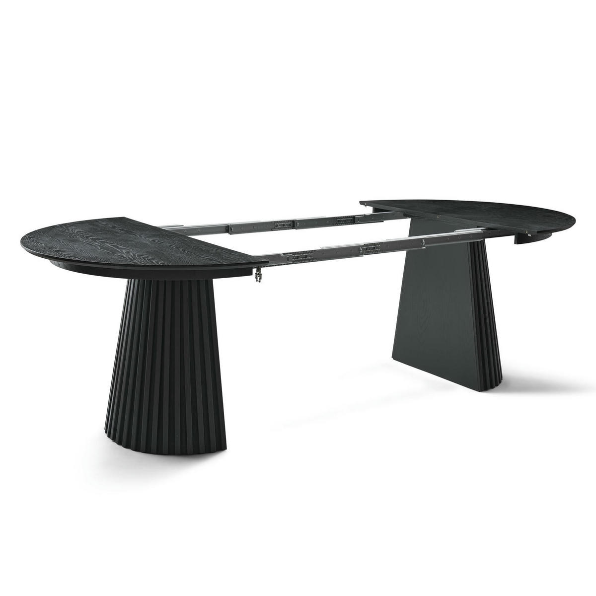ESSTISCH 140/140/75 Schwarz rund - Schwarz, Holzwerkstoff (140/140/75cm) - Furnhouse