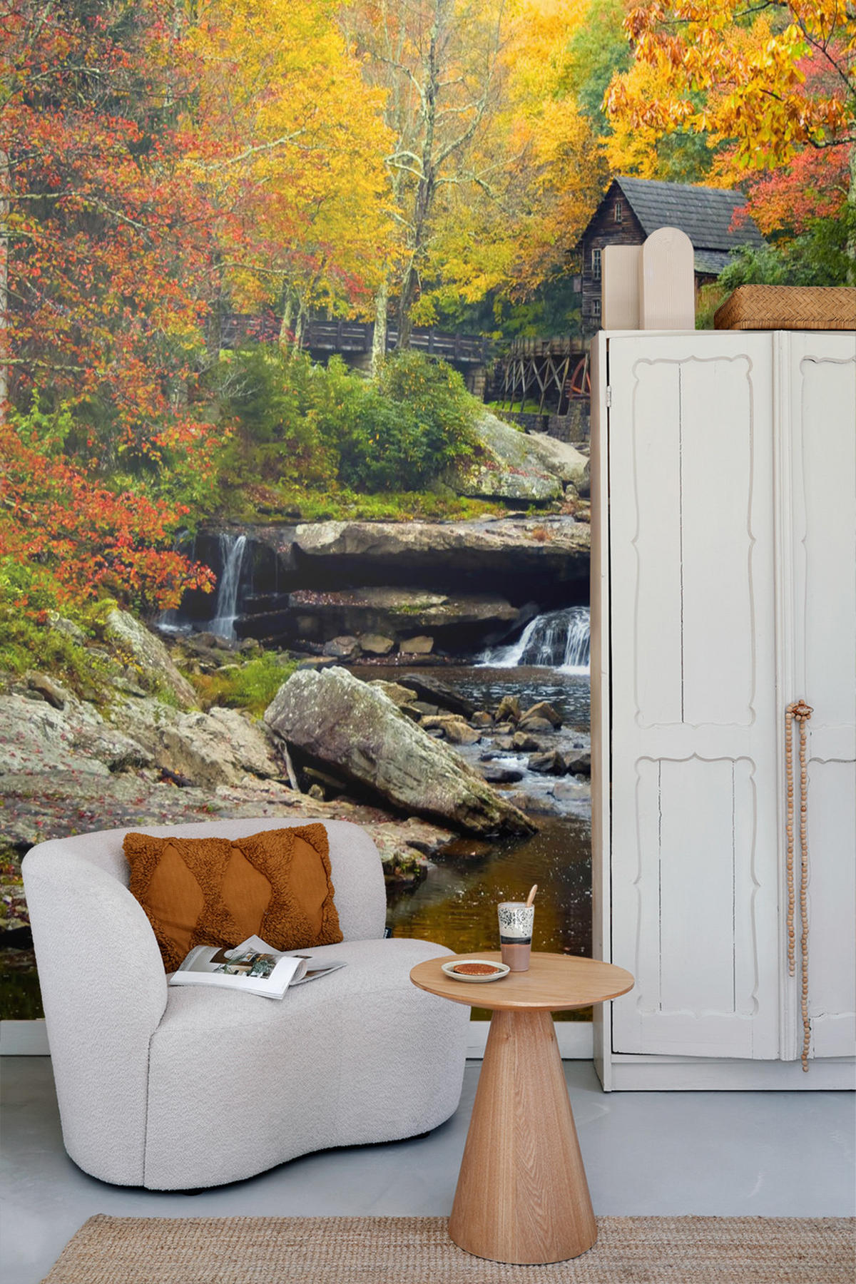 FOTOTAPETE bewaldete Landschaft 375 x 270 cm - Multicolor, Papier (375/270cm) - Sanders & Sanders