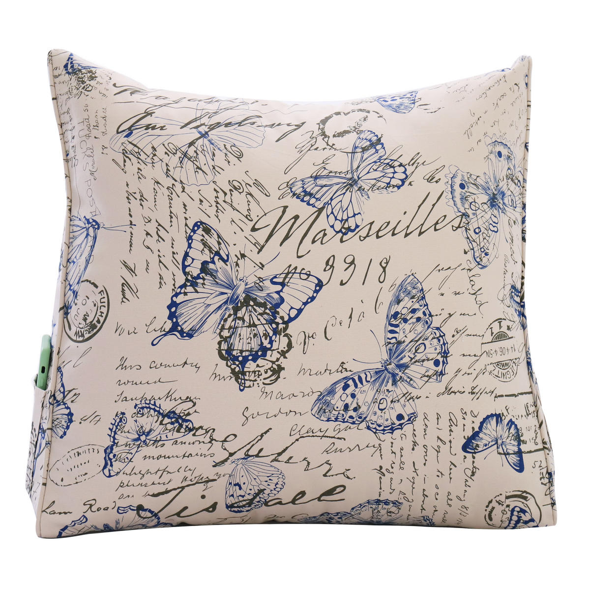 RÜCKENKISSEN zum Lesen Blau 60 cm - Blau, Textil (50/60cm) - Vercart