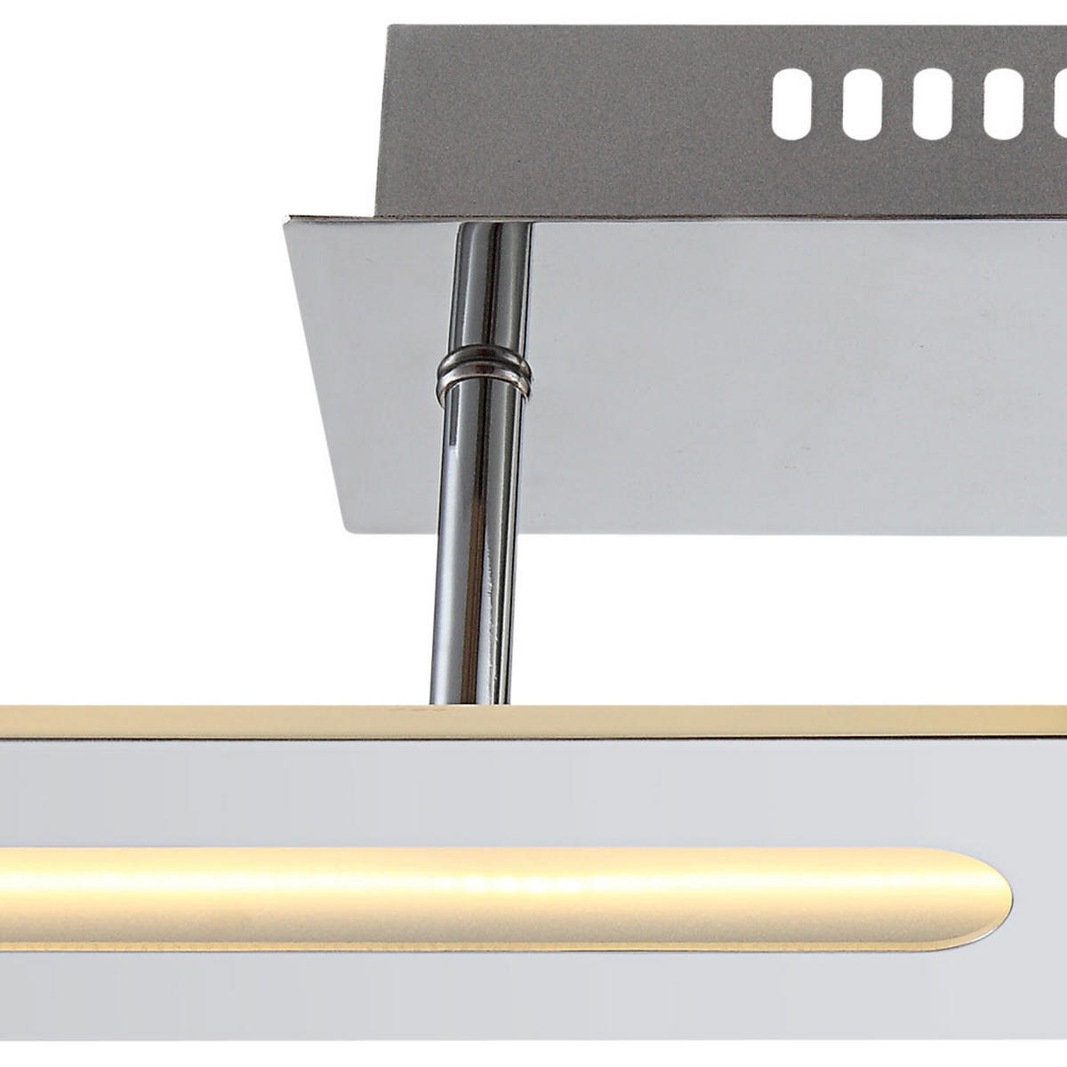 LED DECKENLEUCHTE FRIULI Silber Metall - Silberfarben, Metall (60/8/13cm) - Globo Lighting