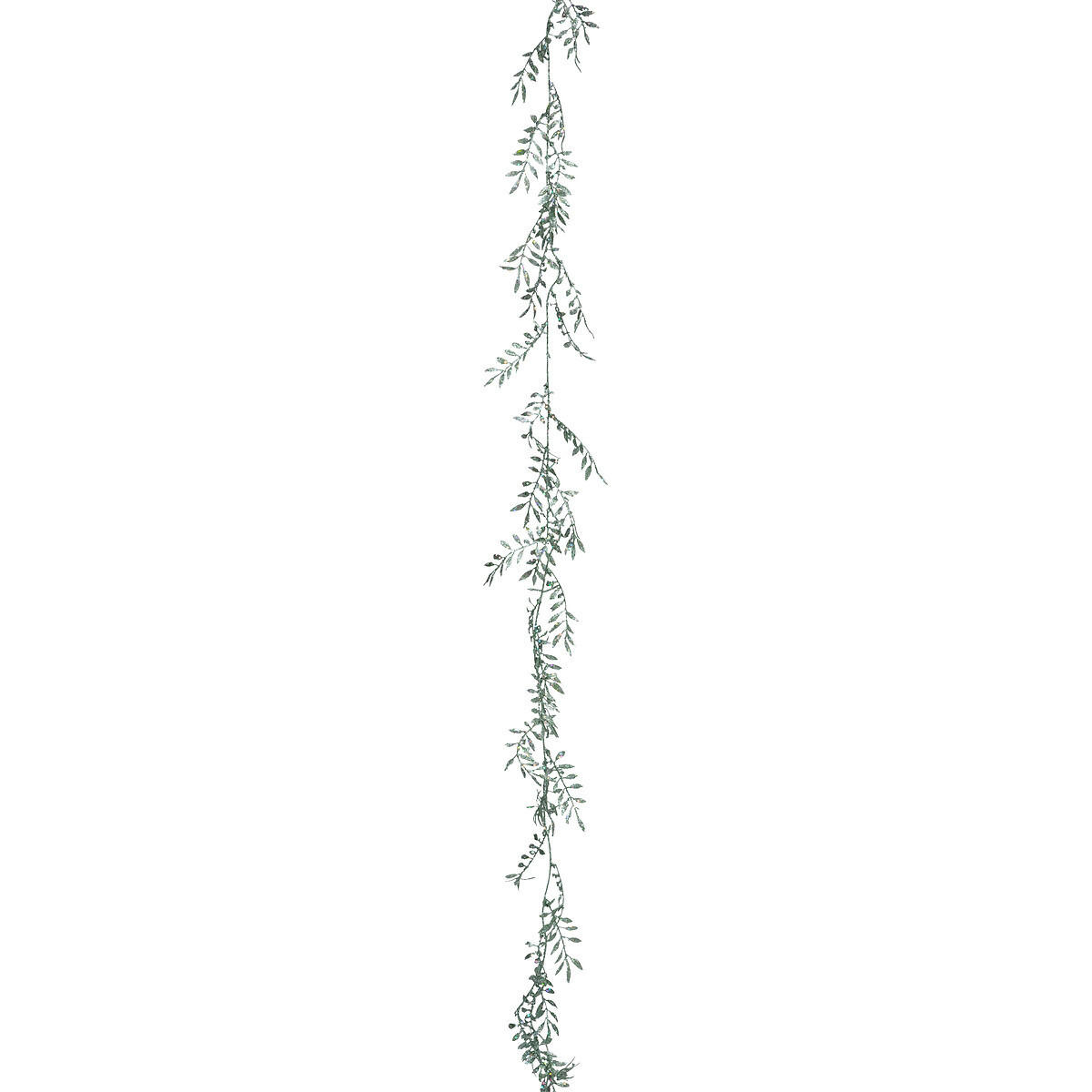 GIRLANDE Blätter Silber 180 cm - Silberfarben, Kunststoff (180cm) - Atmosphera Createur d´interieur
