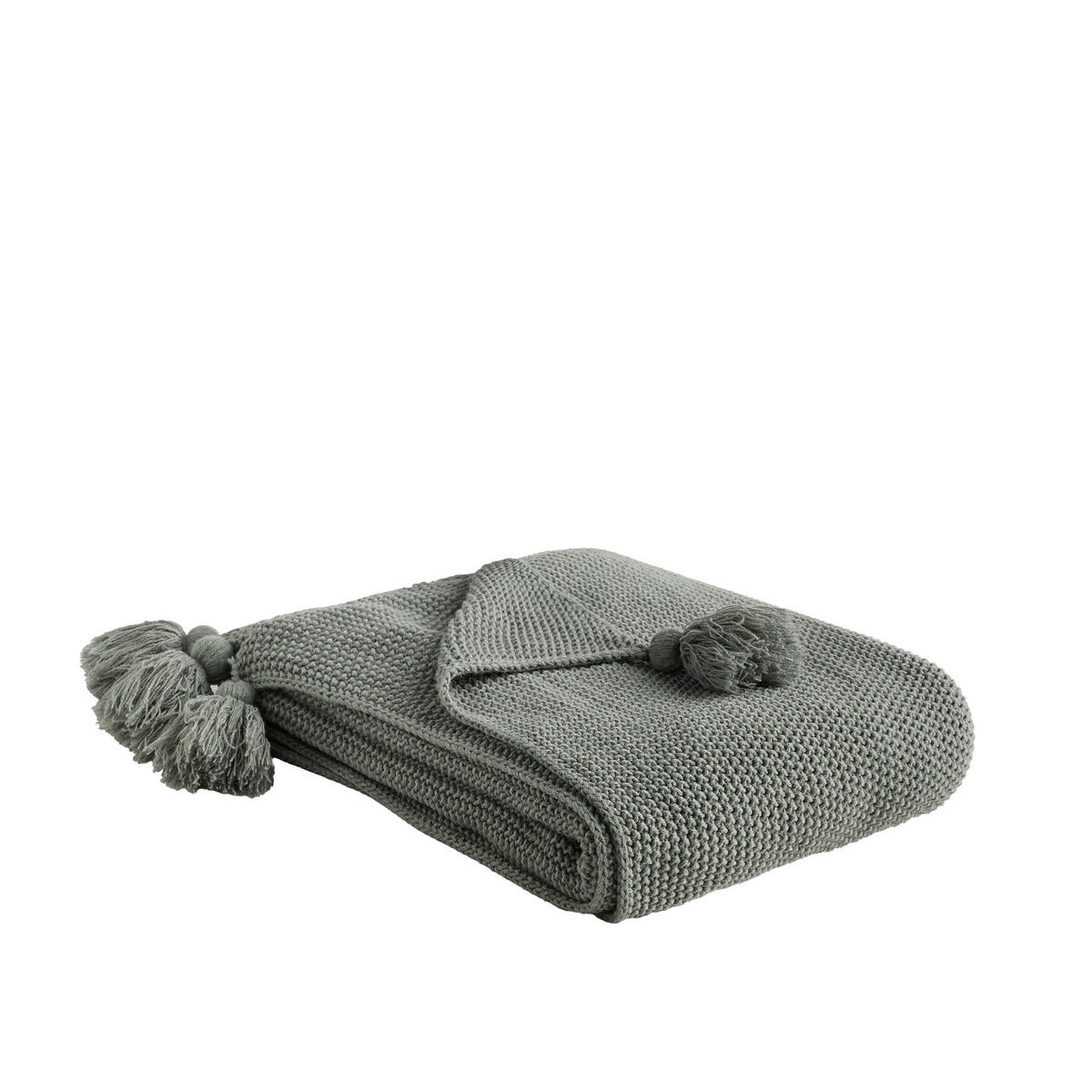 DECKE Zoltane - Dunkelgrün, Textil (130/170cm) - home&you