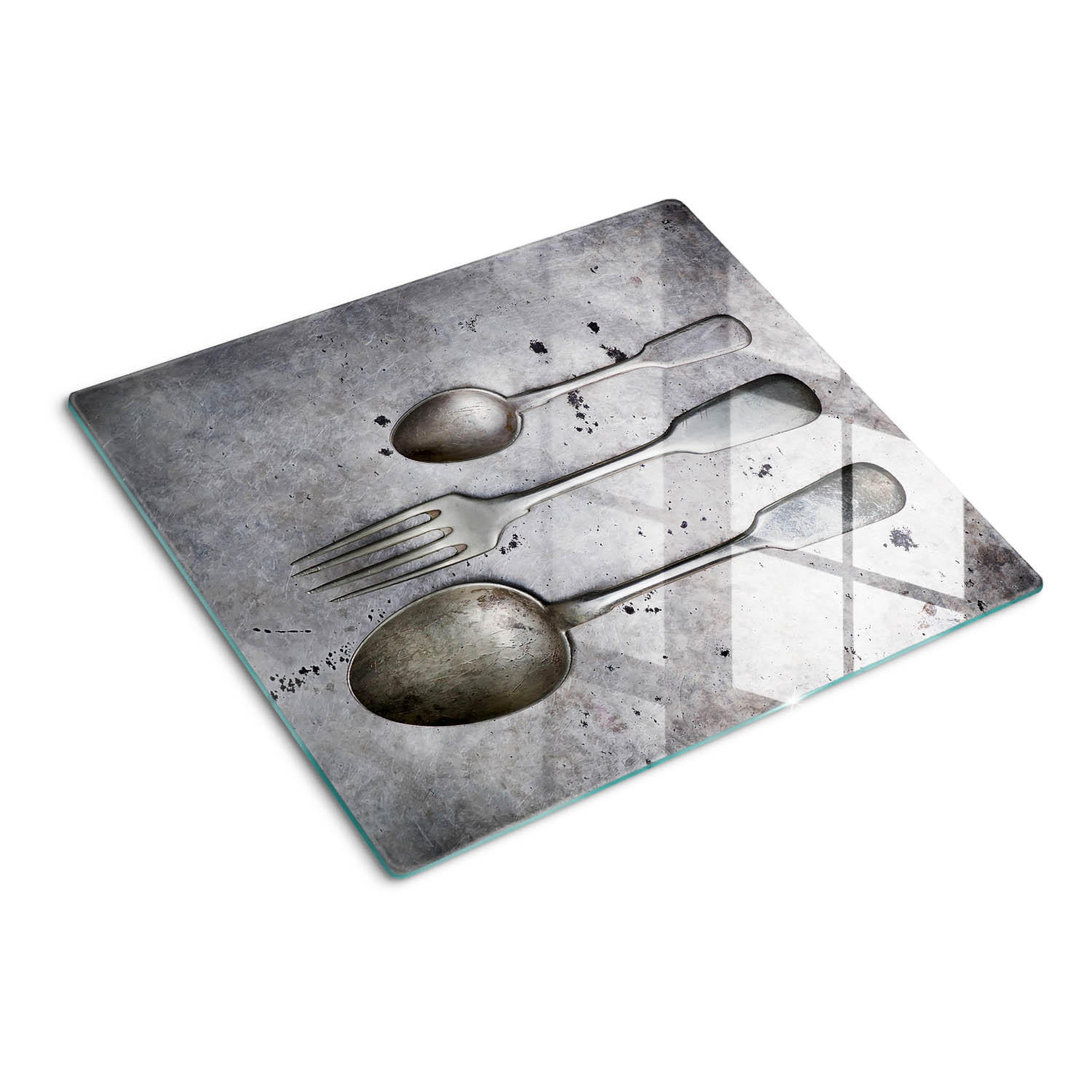 GLASPLATTE 60x52 cm Besteck - Silberfarben, Glas (60/0.4/52cm) - TULUP