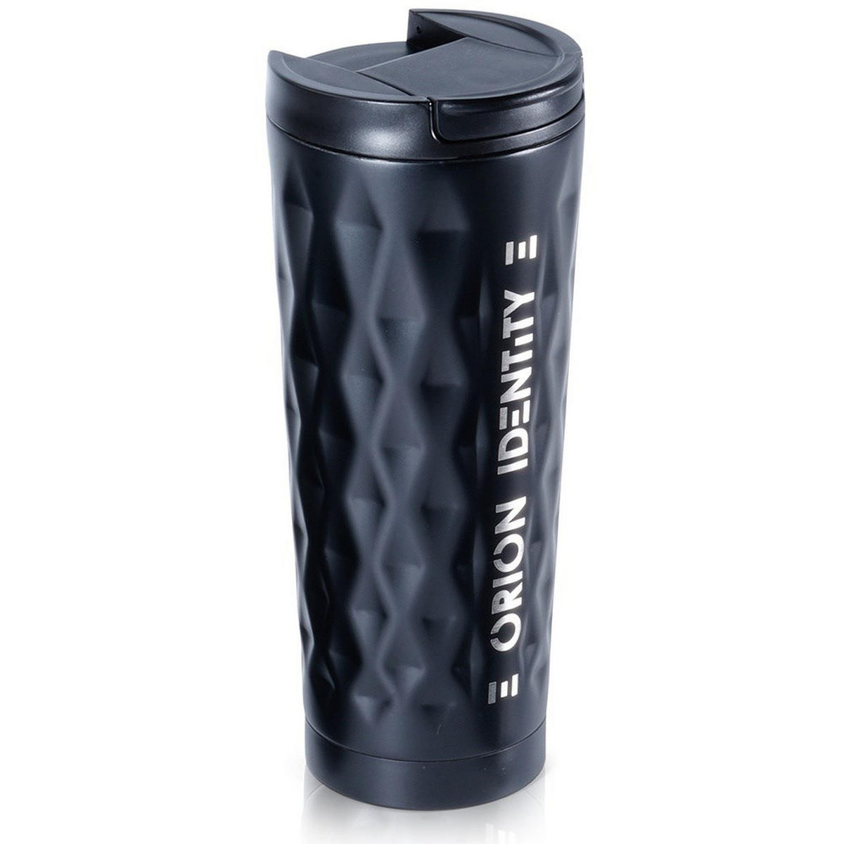 THERMOBECHER Edelstahl matt 500 ml Schwarz - Schwarz, Metall (0.5L) - Orion 