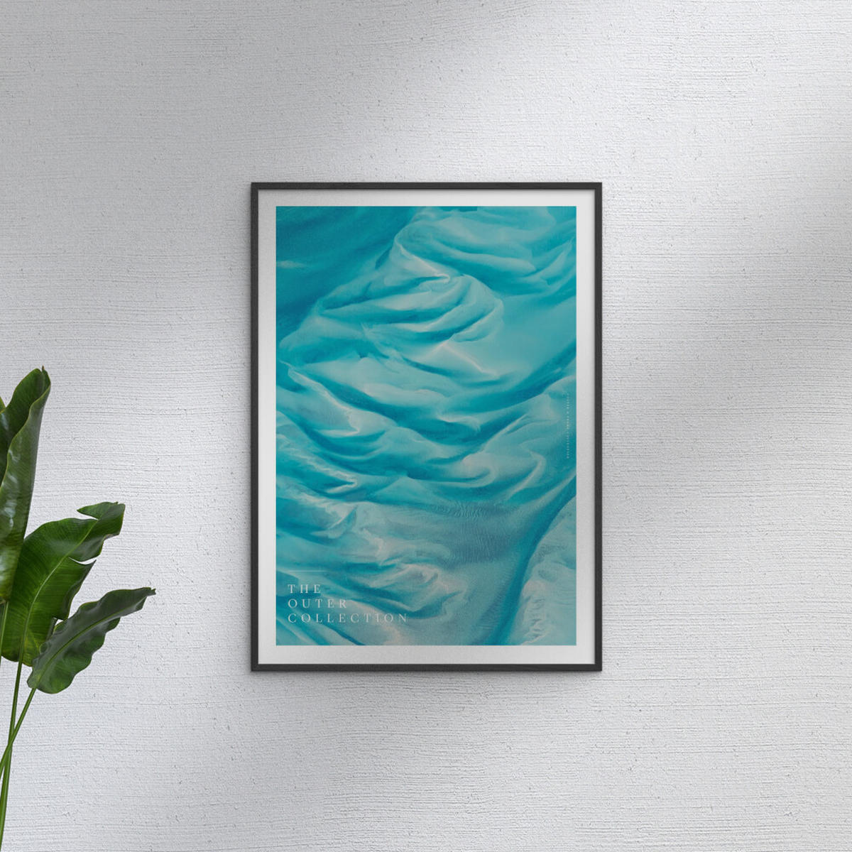 POSTER mit Rahmen Arch Atelier - The Outer Collection – 002 - Blau/Schwarz, Holz/Papier (30/40cm) - Poster&Frame