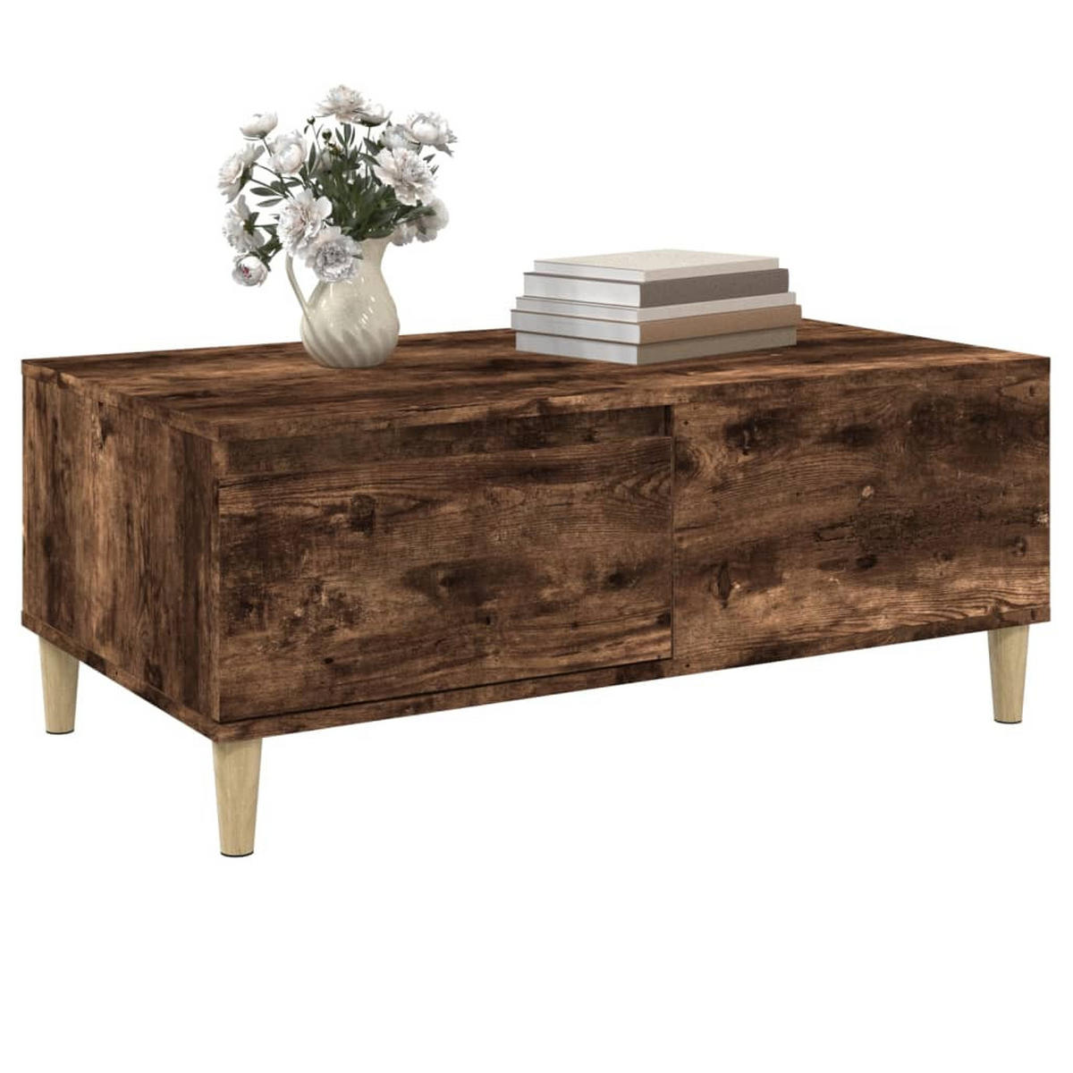 COUCHTISCH Räuchereiche 90x50x36,5 cm Holzwerkstoff - Braun, Holzwerkstoff (90/50/36.5cm) - furnicato