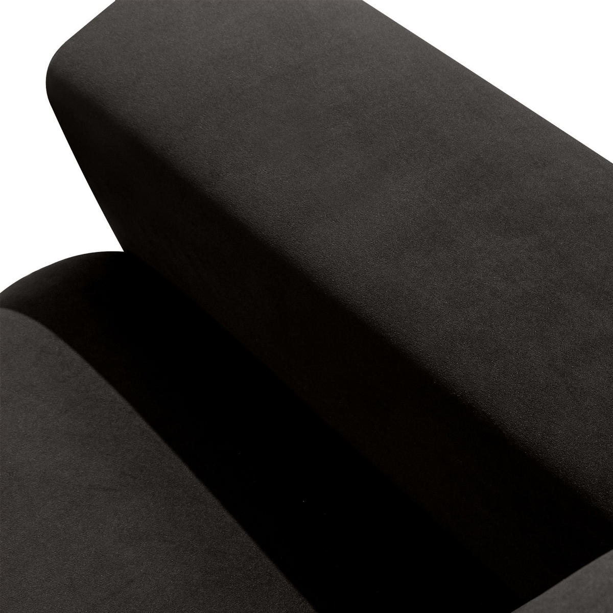 4-SITZER ECKSOFA ZUCCO Velour links, Braun - Braun, Textil (350/84/105cm) - KONSIMO®