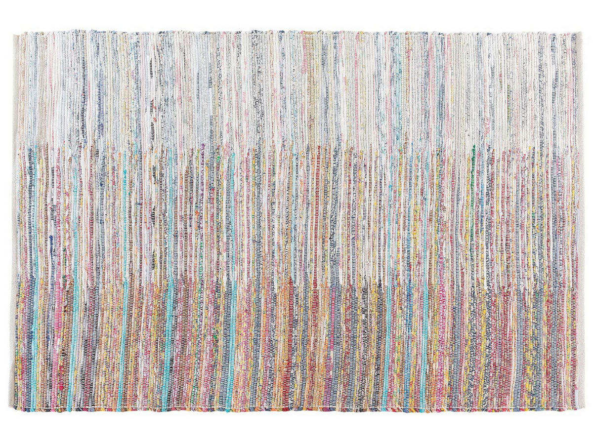 TEPPICH geflochten Mersin 230/160 cm - Multicolor, Textil (160/230cm) - Beliani