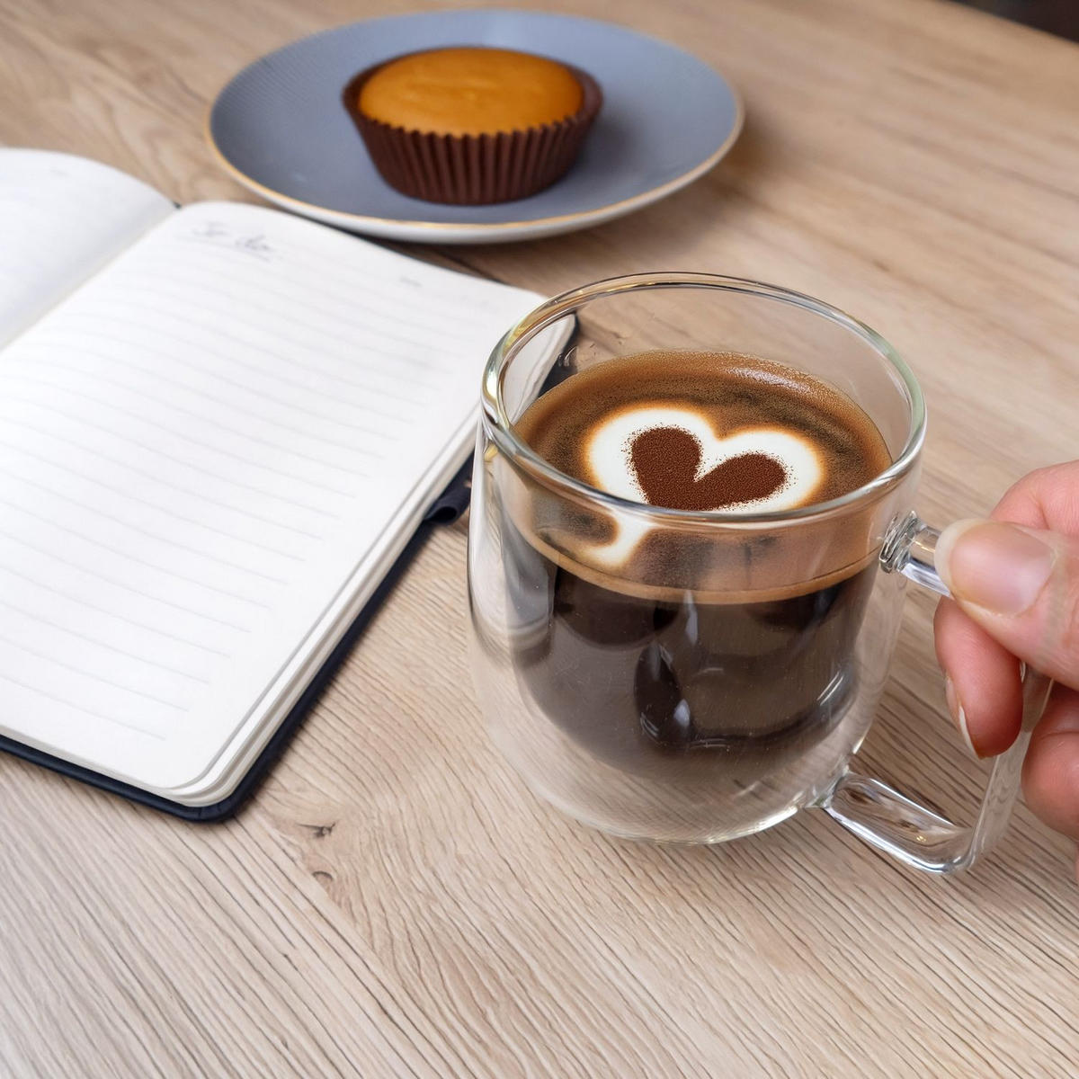 KAFFEEGLAS 200 ml(4er-Set) - Transparent, Glas - Intirilife