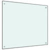 KÜCHENRÜCKWAND Glas 70x60 cm Weiß Wand-Spritzschutz - Weiß, Glas (70/60/0.6cm) - DELUKE