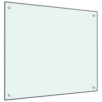 KÜCHENRÜCKWAND Glas 70x60 cm Weiß Wand-Spritzschutz - Weiß, Glas (70/60/0.6cm) - DELUKE