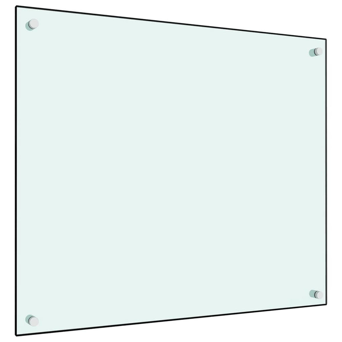 KÜCHENRÜCKWAND Glas 70x60 cm Weiß Wand-Spritzschutz - Weiß, Glas (70/60/0.6cm) - DELUKE