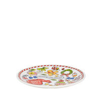 KUCHENTELLER Holly Jolly in Bunt - 18cm - Multicolor, Keramik (18/18/2cm) - Blond Amsterdam