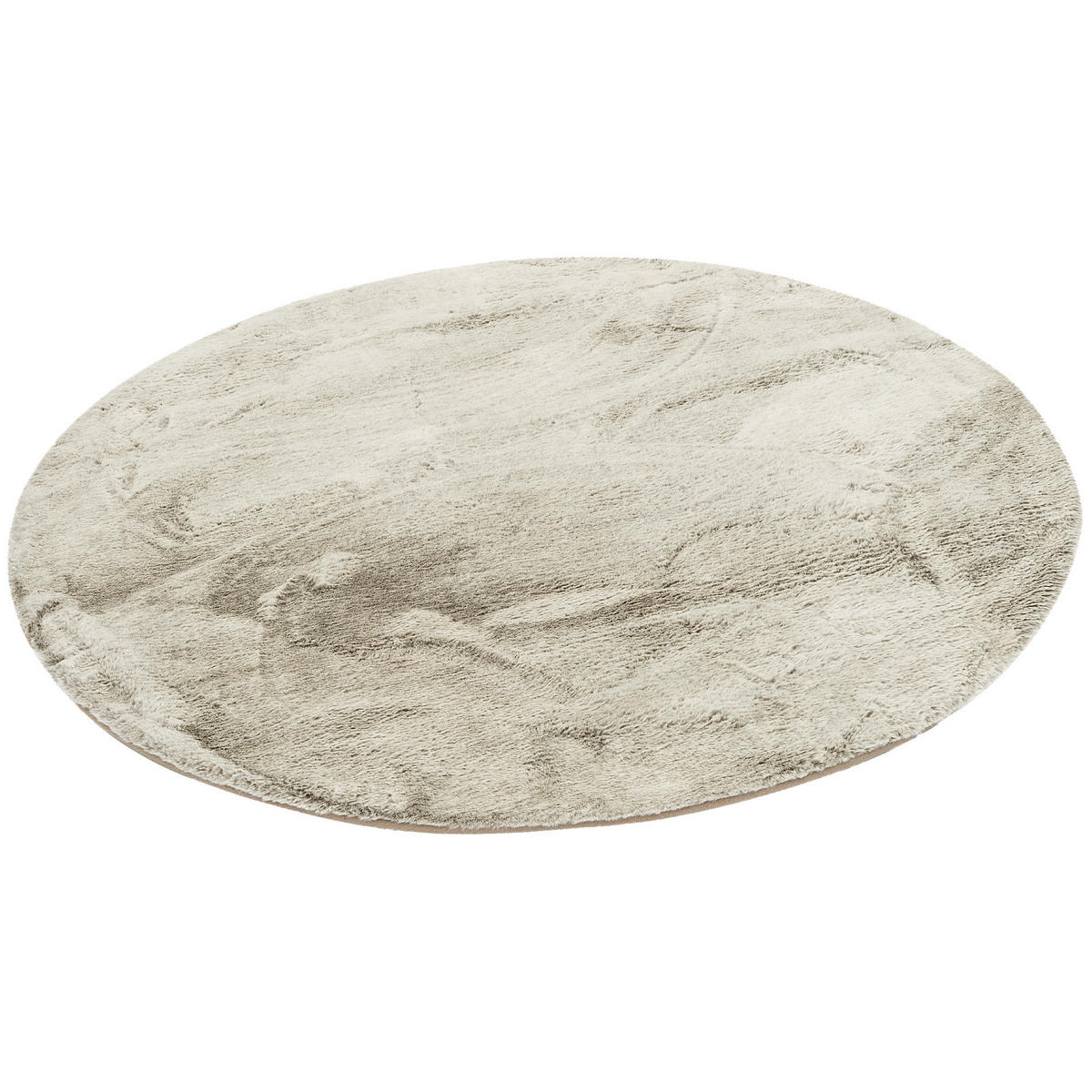 FELLTEPPICH LUXUS SUPER SOFT PLUSH RUND - Olivgrün, Textil (80/80cm) - Pergamon