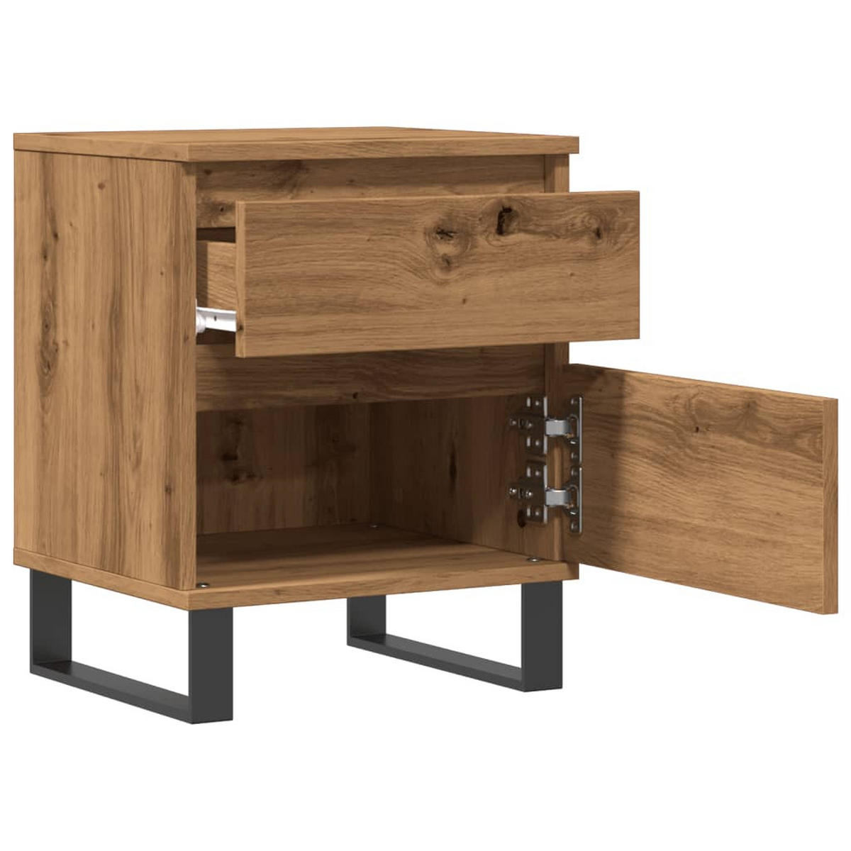 NACHTTISCH Artisan-Eiche 40/35/50 Cm Holzwerkstoff - Braun, Holzwerkstoff (35/50/40cm) - vidaXL