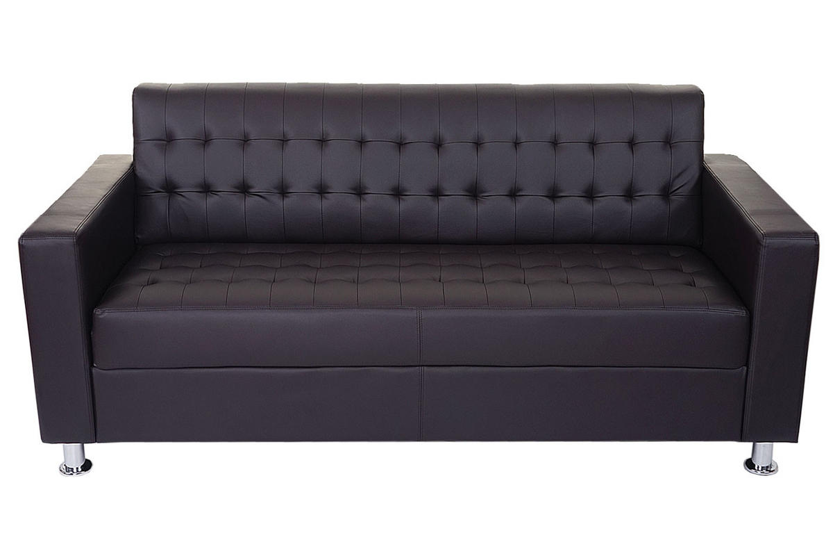 3ER SOFA Braun - Braun, Textil (180/82/75cm) - MCW