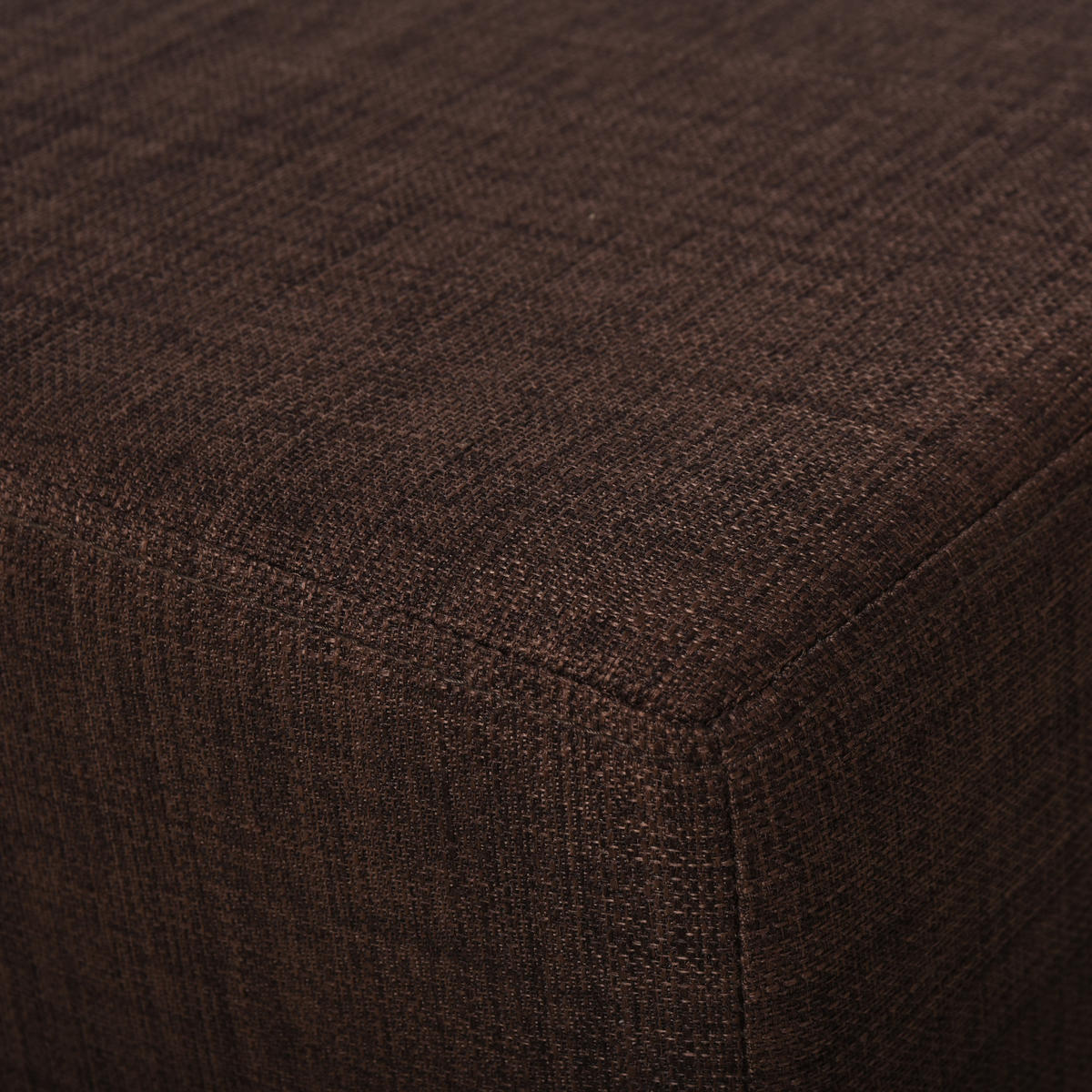 FUSSHOCKER, Polsterhocker, Stoff, Braun - Braun, Textil (30/24/40cm) - HOMCOM