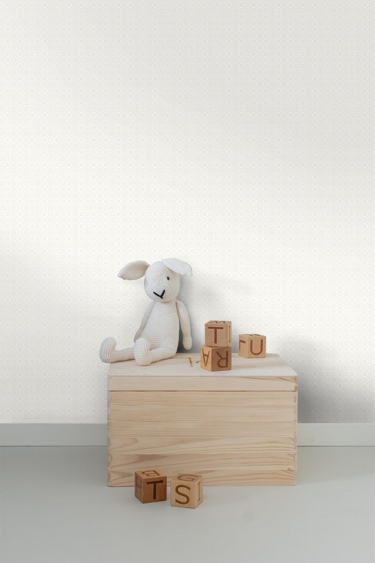 TAPETE Spitzemotiv 53 cm x 10.05 m - Grau, Papier (53/1000cm) - Origin Wallcoverings