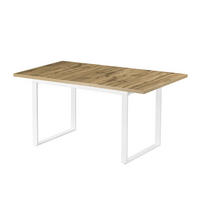 ESSTISCH LEVIN 120-160/80/76 cm Eiche - Eichefarben, Holz (80/120/76cm) - B&D Home