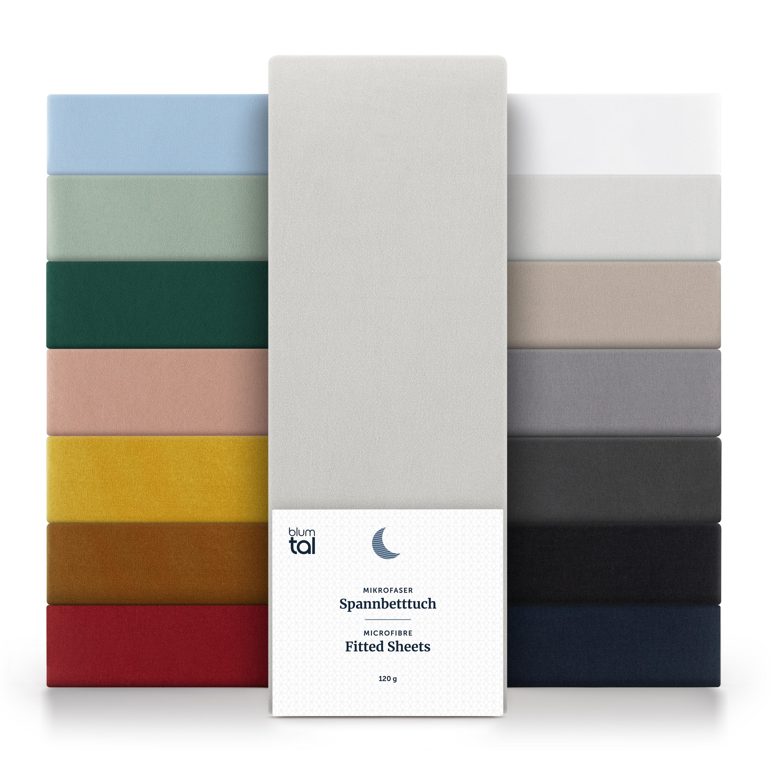 SPANNBETTLAKEN aus Mikrofaser 105/190/30 cm Hellgrau - Hellgrau, Textil (105/190cm) - Blumtal