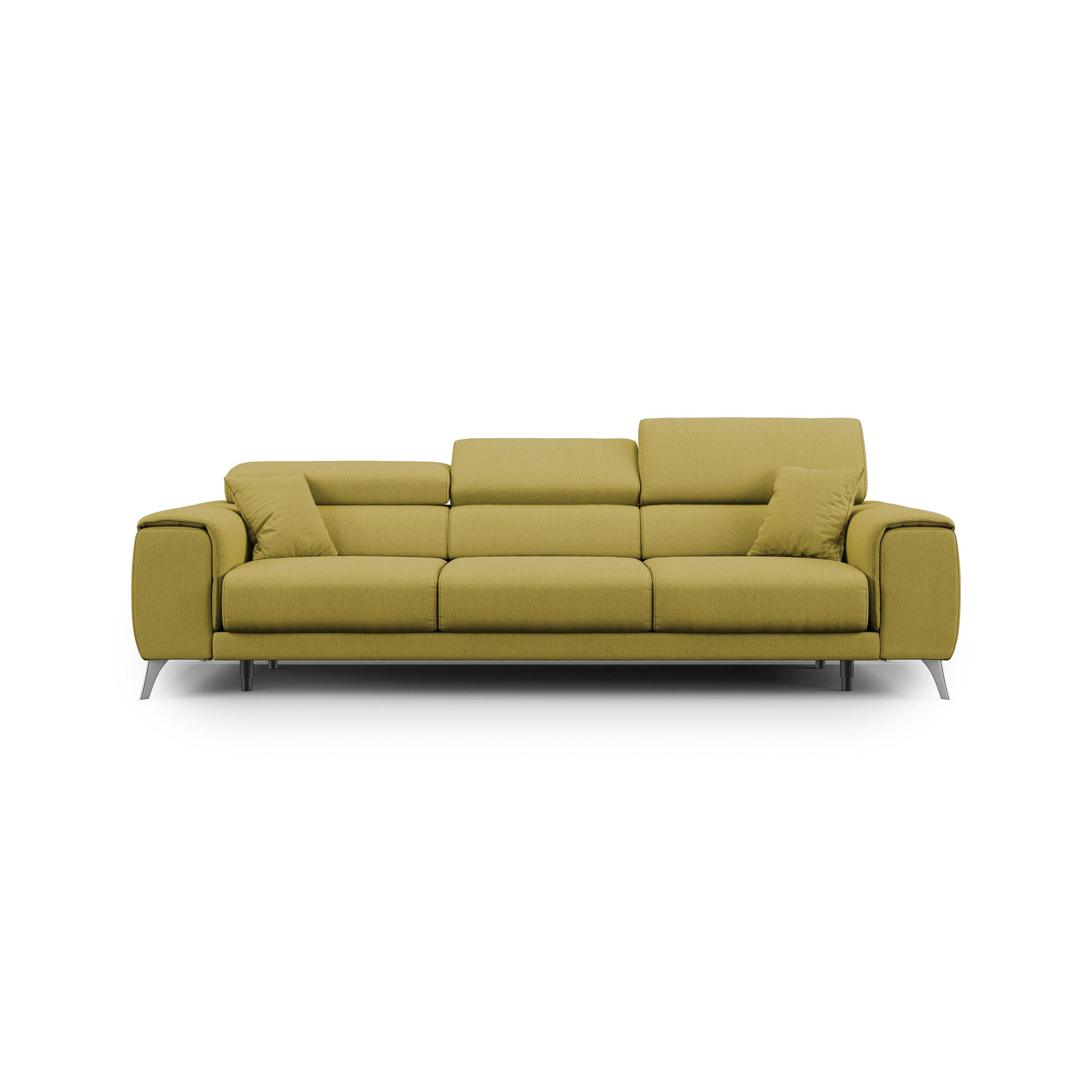 LINEARSOFA Fusion - Gelb, Textil (260/74/102cm) - Divani.store