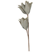 PROTEA mit Glitzer Basic Grau 20/12/83 cm Kunstoff - Grau, Kunststoff (83cm) - Mondex