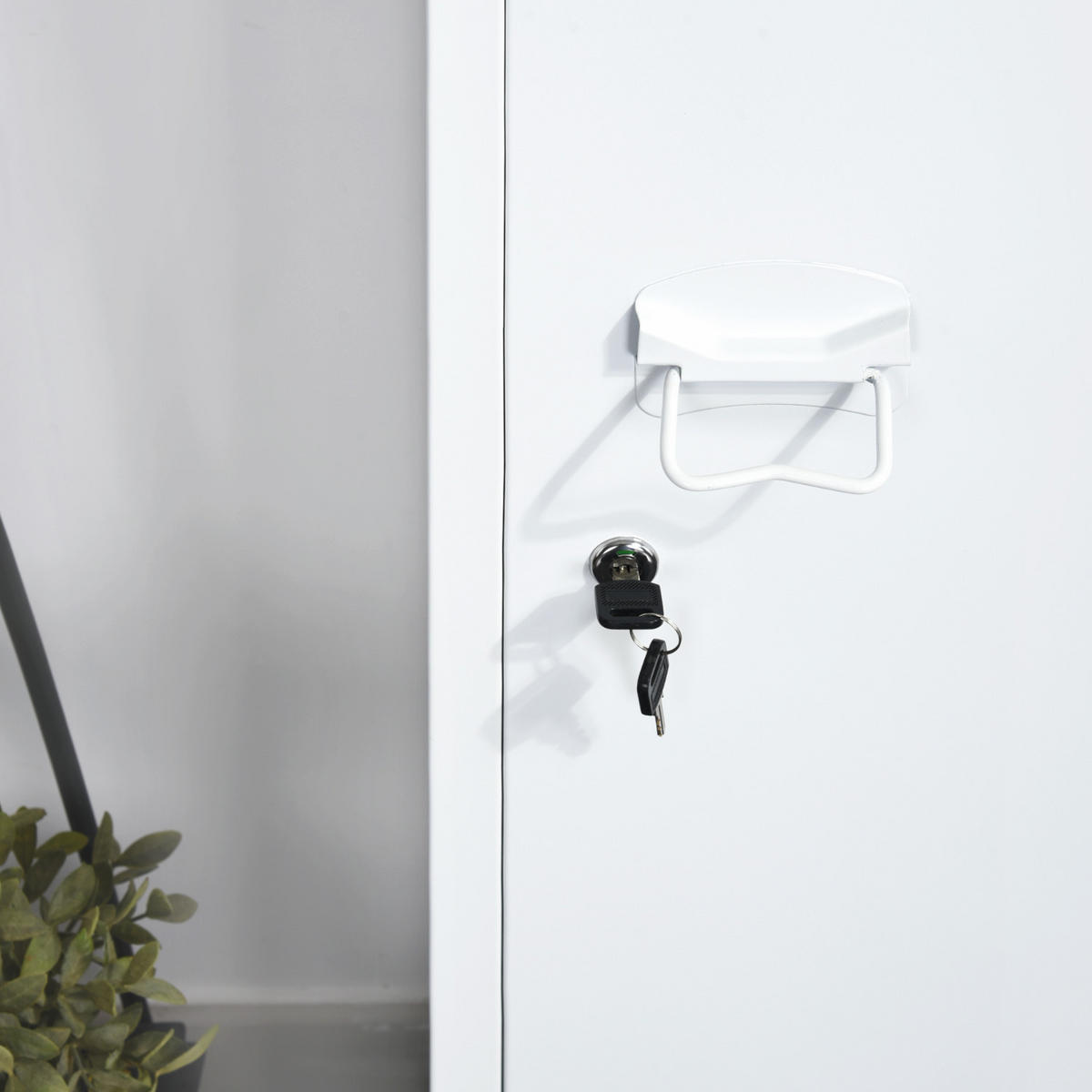 MEHRZWECKSCHRANK Metall weiß - Weiß, Metall (38/138/39cm) - Urban Meuble