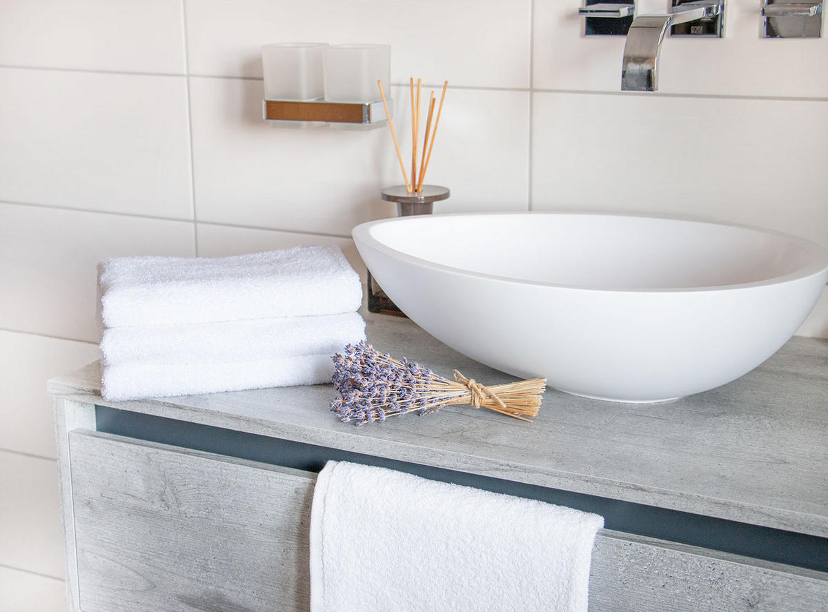 HANDTÜCHER, 4er-Set, 50x100 cm, 100% Baumwolle, Weiß - Weiß, Textil (50/100cm) - Zollner