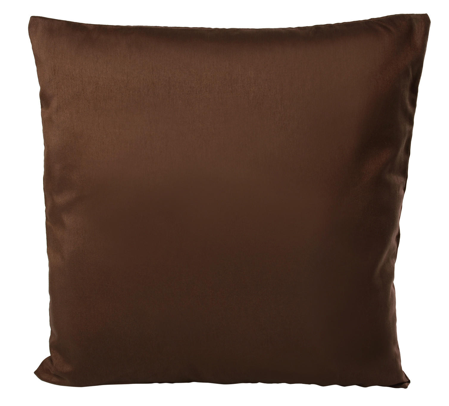 KISSENBEZUG Wildseide Optik 40x40 cm Dunkelbraun - Dunkelbraun, Textil (40/40cm) - TiborTex