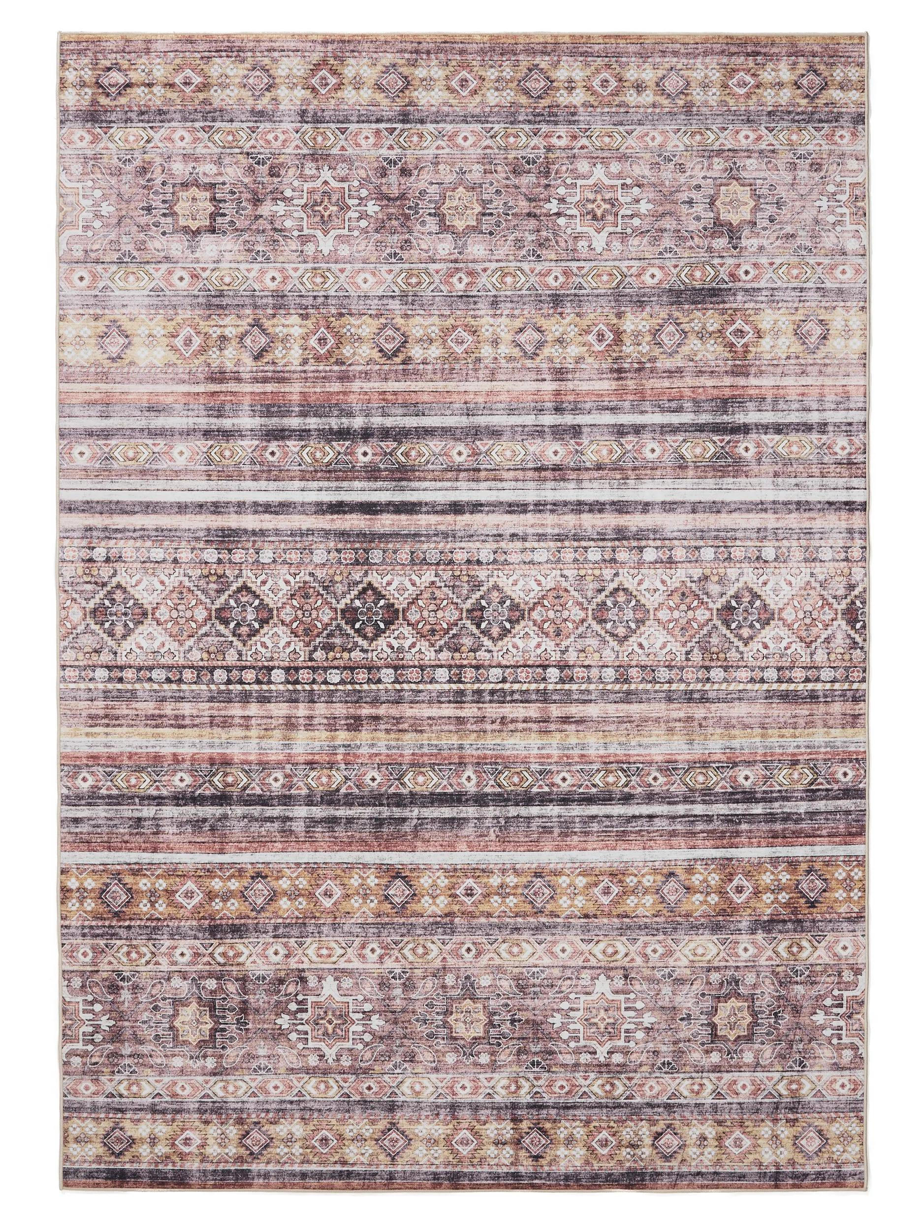 PRALNA preproga George večbarvna/roza 160x230 cm - pink/večbarvno, umetna masa (160/230cm) - benuta
