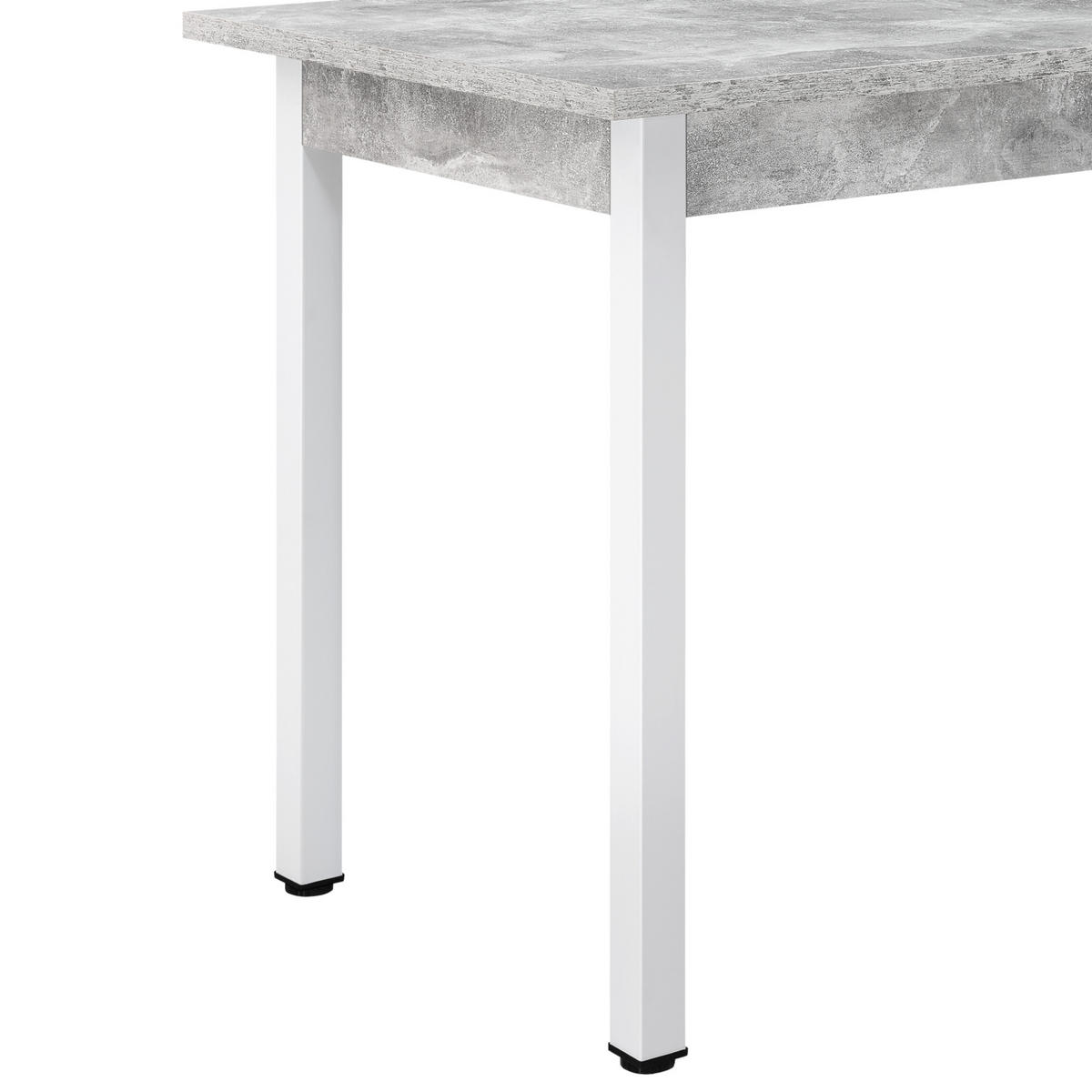 ESSTISCH Den Haag - Grau, Holzwerkstoff/Metall (60/120/75cm) - [en.casa]