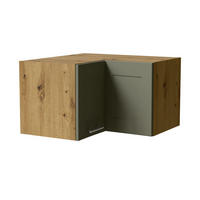 ECKHÄNGESCHRANK Oslo W12/60/36 Eiche Artisan / Reed Green Matt 60 / 60 / 36cm - Eiche Artisan/Grün, Holz/Holzwerkstoff (60/36/60cm) - Feldmann-Wohnen