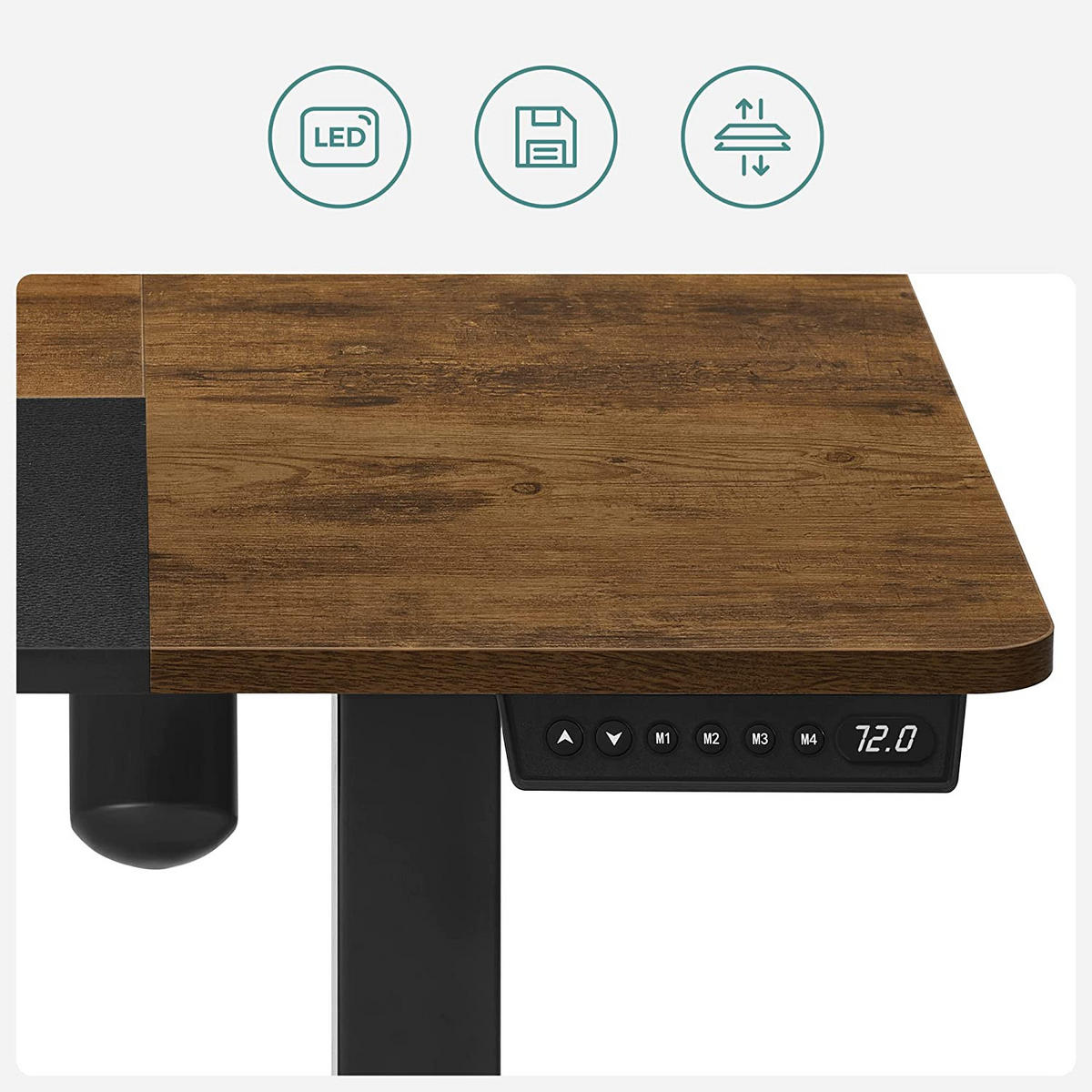 SCHREIBTISCH COMPUTERTISCH - Braun, Holzwerkstoff (140/60/120cm) - Hansiro