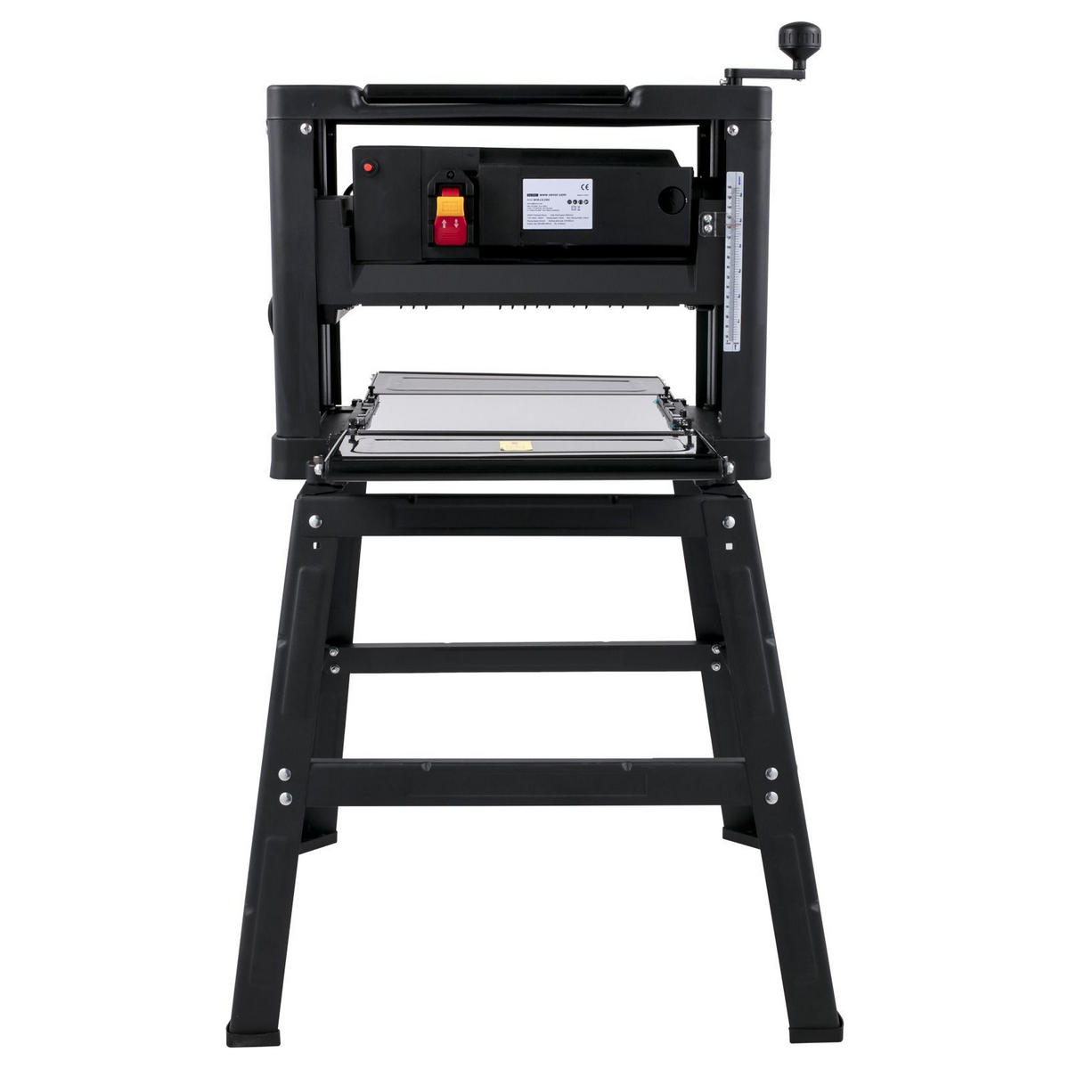 HOBEL Dickenhobel 330mm 2000W-Tischhobelmaschine mit klappbarem Eisen-Untergestell - Schwarz, Metall (20/30/10cm) - Raelunyi