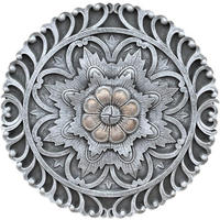 STEINFIGUR Mandala rund frostfest Steinguss - Grau, Stein (3/33/33cm) - stoneandstyle
